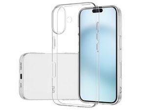 Pouzdro pro iPhone 16 – průhledné, ohebné TPU tenké pouzdro na telefon