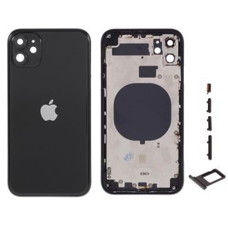 Apple iPhone 11 zadný kryt batérie čierny vrátane stredného rámčeku 6.1"
