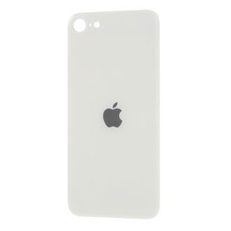 Apple iPhone SE 2. generácie zadný sklenený kryt batérie biely so zväčšeným otvorom na zadný fotoaparát