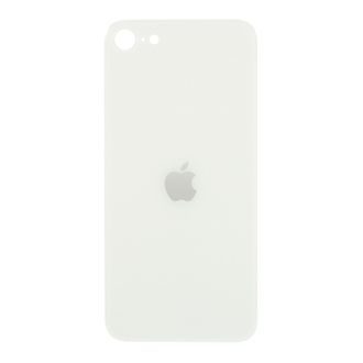 Apple iPhone SE 2. generácie zadný sklenený kryt batérie biely so zväčšeným otvorom na zadný fotoaparát