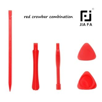 5ti dílná sada plastového nářadí trsátka páčidla JIA FA red