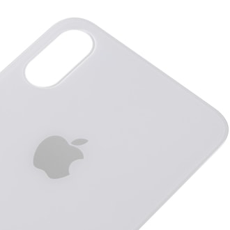Apple iPhone XS zadní kryt baterie bílý s větším otvorem na krytku kamery