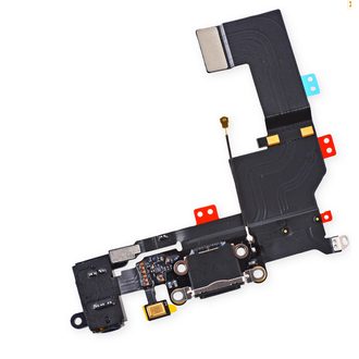Apple iPhone 5S dock charging connector mic antenna flex black