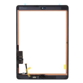 Apple iPad 9,7 2017 dotykové sklo predný panel osadený touch ID biely (OEM)