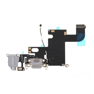 Apple iPhone 6 dock charging connector mic antenna flex Black