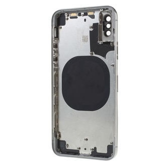 Apple iPhone X zadný kryt batérie biely vrátane stredového rámčeka biely
