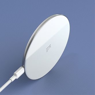 BASEUS 15W Bezdrátová nabíječka Qi výkonná s rychlonabíjením bílá -  Chargers, cables - Accessories - Váš dodavatel dílu pro smartphony