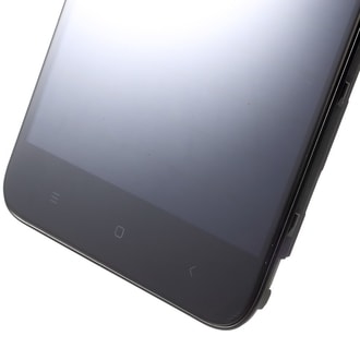 Xiaomi Redmi 4X LCD displej dotykové sklo čierne vrátane rámčeku stredného krytu