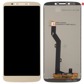 Motorola Moto E5 LCD displej dotykové sklo zlaté komplet predný panel