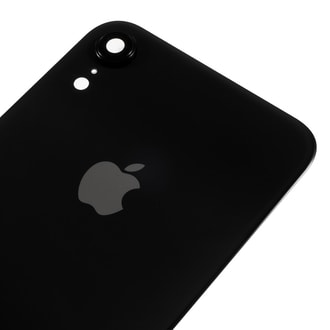 Apple iPhone XR zadný kryt batérie vrátane krytky šošovky fotoaparátu čierny