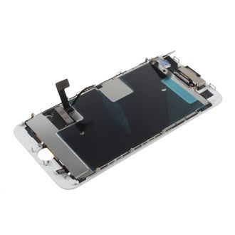 LCD displej dotykové sklo bílé komplet osazený včetně přední kamery pro Apple iPhone 8 / SE (2020)