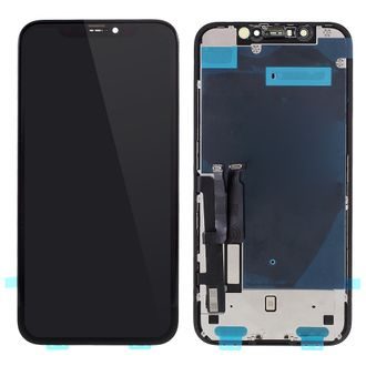 Apple iPhone XR LCD displej predný komplet panel vrátane plechového krytu podsvietenia (in-cell)