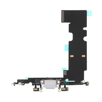Apple iPhone 8 Plus dock konektor nabíjania napájací flex lightning port slúchadlá biely