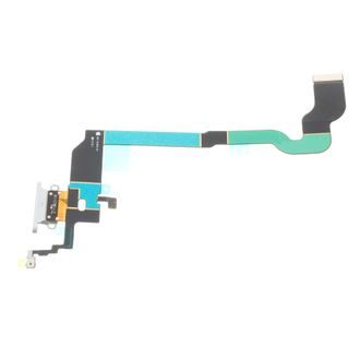 Apple iPhone X dock charging connector mic flex White OEM