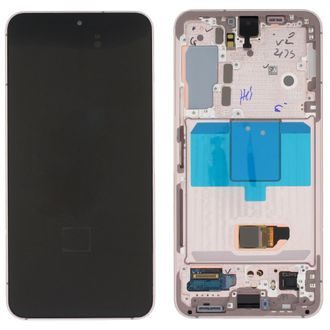 Samsung Galaxy S22 LCD displej dotykové sklo S901 (Service Pack) Pink Gold