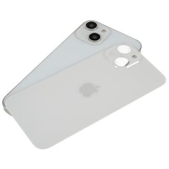 Zadní kryt baterie iPhone 14 Plus bílý s větším otvorem na kamery