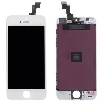Apple iPhone SE / 5S LCD displej dotykové sklo bílé originální
