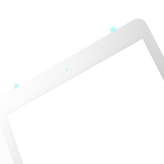 Apple iPad 9,7 2017 dotykové sklo predný panel osadený touch ID biely (OEM)