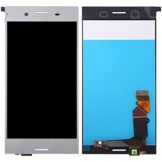Sony Xperia XZ Premium LCD displej dotykové sklo komplet přední panel stříbrný G8142