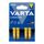 VARTA Longlife Alkaline Micro Batteries, AAA (4 pieces)