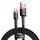 USB-A na USB-C kabel Baseus Cafule 18W 3A (0.5m) červený CATKLF-D91