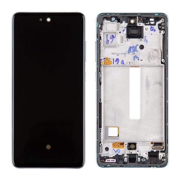 Samsung Galaxy A52 LCD displej dotykové sklo modrý A525/A526 (Service Pack)