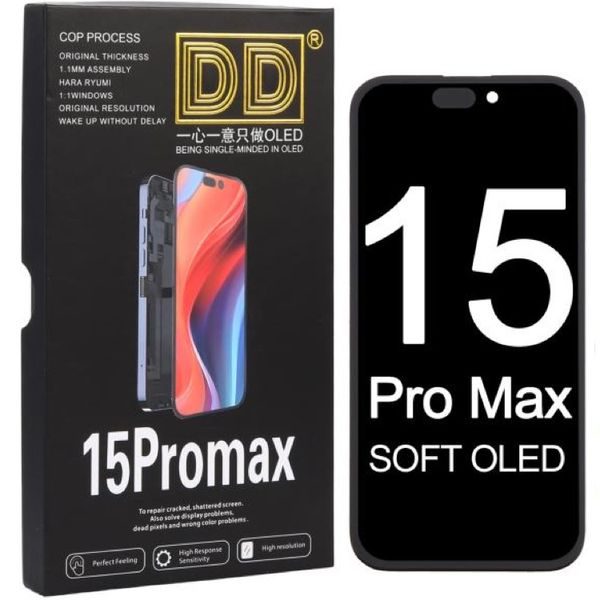 LCD displej s dotykovým sklom pre iPhone 15 Pro Max (120 Hz DD Soft OLED)