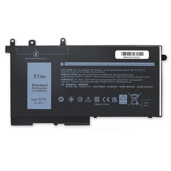 93FTF Battery for Dell Latitude 5491, 5591, 5495, E5490 and E5488