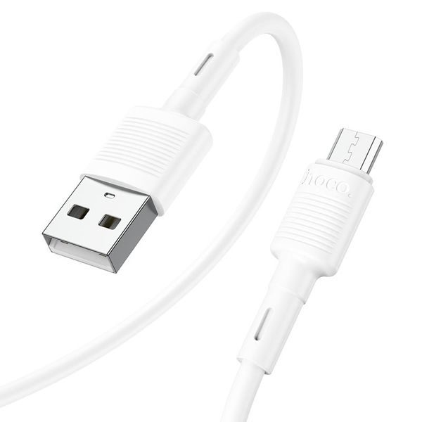 USB-A na microUSB kabel Hoco X83 18W, 2.4A (1m) bílý