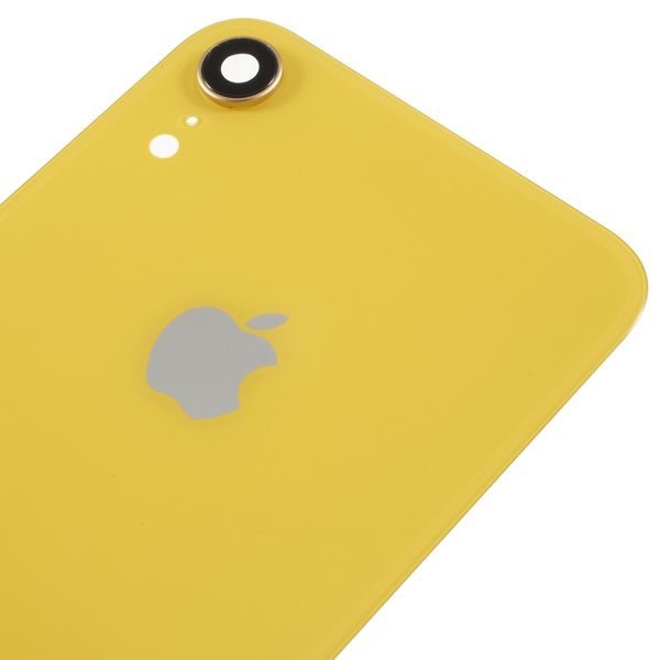 Apple iPhone XR zadní kryt baterie včetně krytky čočky fotoaparátu žlutý