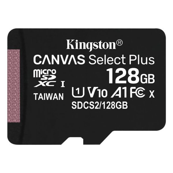 Paměťová karta microSDXC Kingston Canvas Select Plus 128GB, Class 10 / UHS-1 U1