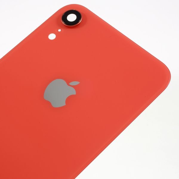 Apple iPhone XR zadní kryt baterie včetně krytky čočky fotoaparátu korálově oranžová