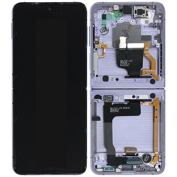Samsung Galaxy Z Flip 4 F721B LCD displej dotykové sklo (originálny repasovaný) vnútorný Purple