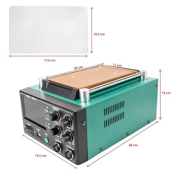 Horkovzdušná pájecí stanice YIHUA 853AAA-I 3v1 1240W