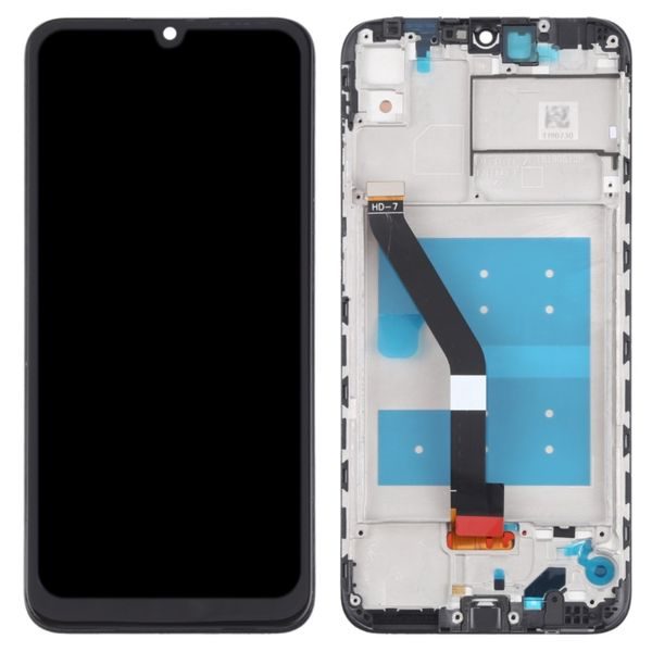 Honor 8A / Huawei Y6s LCD Display Touch Glass Black (Including Frame)