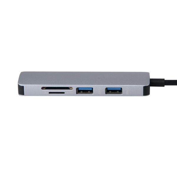 USB-C Hub 5 v 1 USB 3.0 Port 3x SD/TF čtečka karet