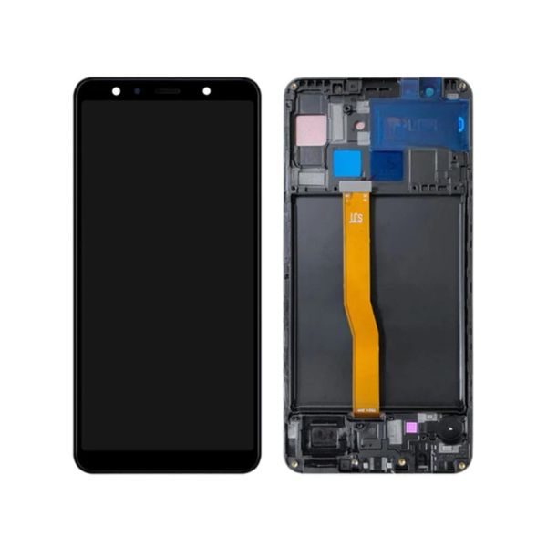 Samsung Galaxy A7 2018 LCD displej dotykové sklo včetně rámu A750