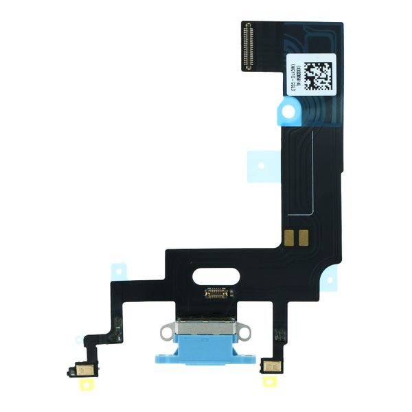 Apple iPhone XR nabíjecí konektor mikrofon flex modrý (OEM)