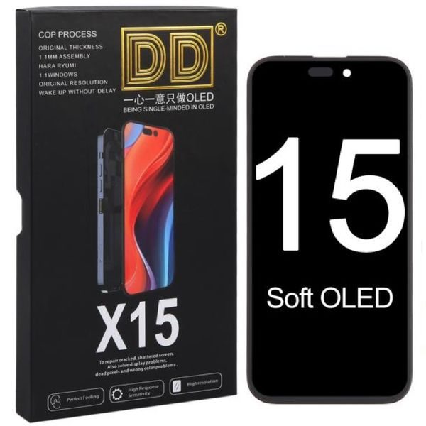 LCD displej iPhone 15 – dotykové sklo (DD Soft OLED)