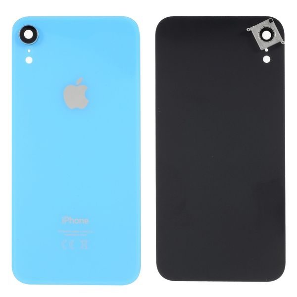 Apple iPhone XR zadní kryt baterie včetně krytky čočky fotoaparátu modrý
