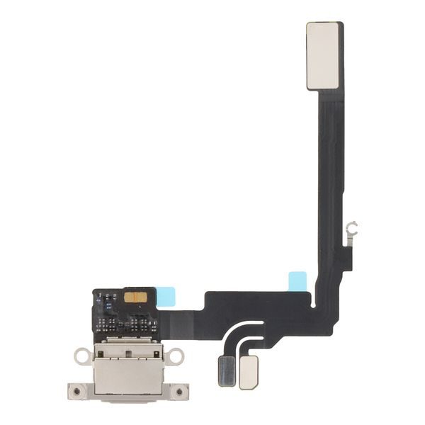 Nabíjení iPhone 16 Pro mikrofon flex kabel napájecí port titanium natural