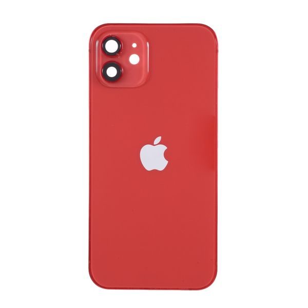 Apple iPhone 12 zadní kryt baterie červený včetně rámečku 5G