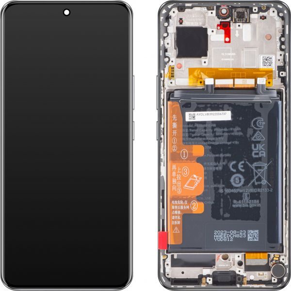 Honor 90 LCD Display Touch Glass with Frame + Battery (Service Pack) Midnight Black