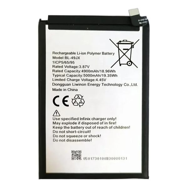 Battery BL-49JX for Infinix Note 10 Pro/Note 11 Pro/Hot 30/Zero 5G/Hot 40 Pro