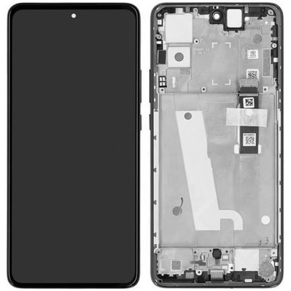 Motorola Edge 30 LCD Display Touch Glass with Frame (Service Pack) Grey