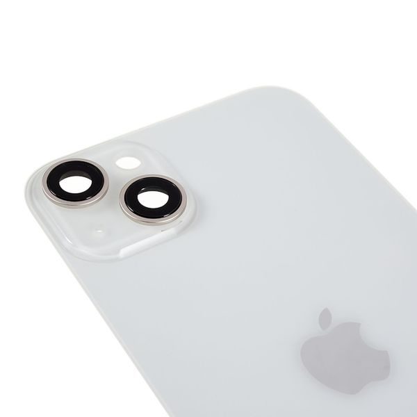 Rear Battery Cover for iPhone 14 Plus with Camera Lens Cover (White)