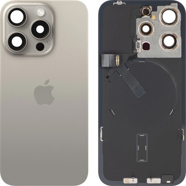 Zadní kryt baterie iPhone 15 Pro (originální PULL) Přírodní Titan