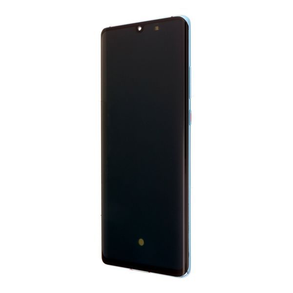 Huawei P30 Pro OLED displej dotykové sklo přední panel včetně rámečku Aurora Blue