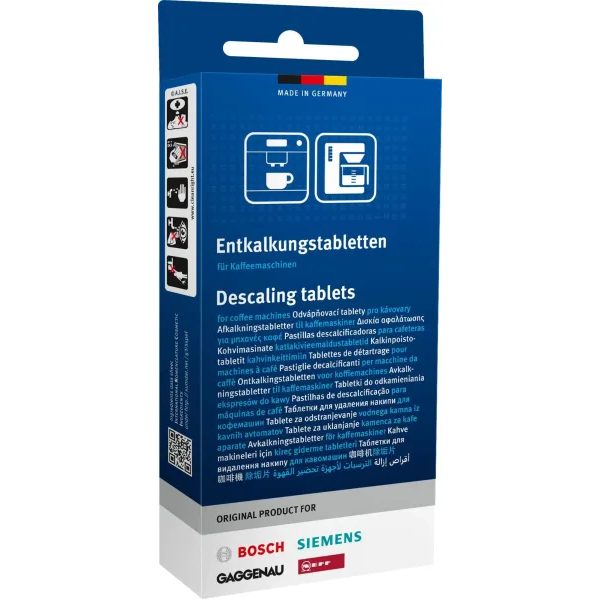 BOSCH 311974 – Descaling Tablets for Automatic Coffee Machines, Steam Ovens, and Appliances (3 pcs)