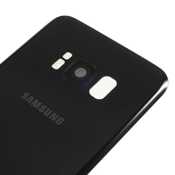 Samsung Galaxy S8 zadní kryt baterie osazený včetně krytky čočky fotoaparátu černý G950F